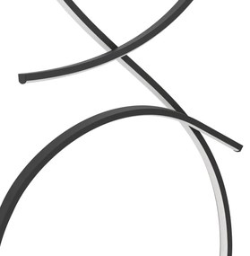 Eglo 901271 - LED Állólámpa SERPINS LED/20W/230V 3000K fekete