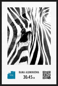 Képkeret alumínium keret 30x45 cm Fekete