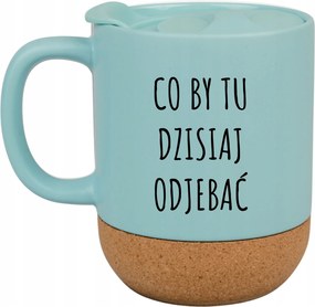 Kék Bögre Fedéllel Ajándék MI A Csinálna Itt Ma