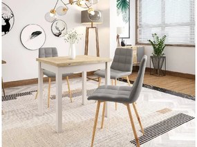 Kihúzható étkezőasztal FLIP 80(160)X80 cm, Cremona tölgy Torro/kasmír