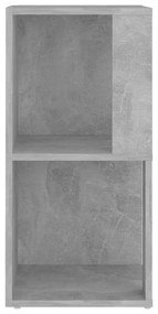 betonszürke szerelt fa sarokszekrény 33 x 33 x 67 cm