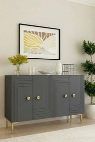 Lessi 120 - Anthracite, Gold