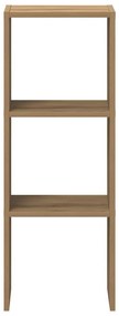 kézműves tölgy szerelt fa könyvespolc halmozható 30x30x80 cm