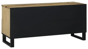 TV szekrény, 100x33,5x46 cm, tömör mangófából készült