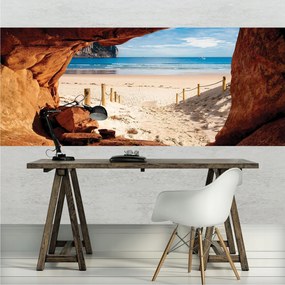 Fotótapéta Tengeri barlang tengerpart óceán barlang paradicsom 250x104 horizont +ragasztó