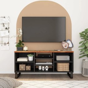 Tömör újrahasznosított és szerelt fa TV-szekrény 100x33x46 cm