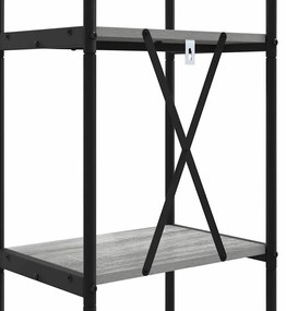 Könyvespolc Szürke sonoma 40 x 30 x 109 cm Faanyag