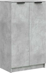 vidaXL betonszürke szerelt fa cipősszekrény 59 x 35 x 100,5 cm