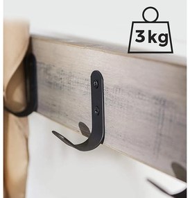 Kabáttartó állvány, cipőtartó üléssel, magasság 175 cm