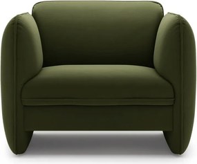 Zöld bársony fotel Georgia – Micadoni