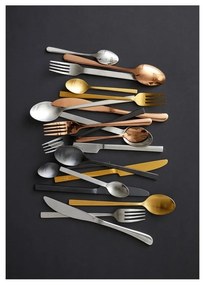 Matt ezüstszínű acél evőeszköz készlet 16 db-os – Bitz