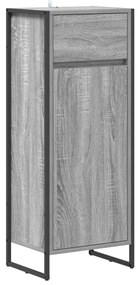 vidaXL Fürdőszoba Székény Szürke Sonoma 40 x 30 x 100 cm Faanyag