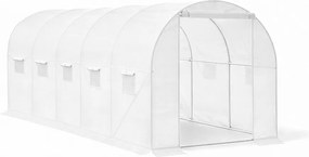 Fóliasátor 200x300x450 cm erősített vázzal+fólia fehér