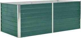 vidaXL zöld horganyzott acél kerti magaságyás 160 x 80 x 45 cm