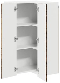 Fali konyhaszekrény polcokkal Öreg fa 57 x 57 x 100 cm Faanyag