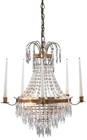 Markslöjd 100602 - Csillár láncon KRAGEHOLM 3xE14/40W/230V réz