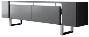 TV szekrény Yildiz - Anthracite, Silver