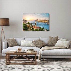 Budapest képe folyóval (90x60 cm)