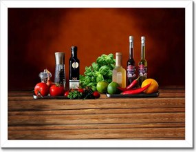 Poszterek keretben 40x30 Fűszerek a konyhába