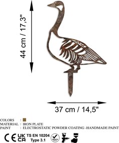 Goose fém kerti dísztárgy, 60×37 cm – TR565TNL1284