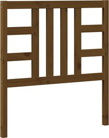 vidaXL mézbarna tömör fenyőfa ágyfejtámla 96 x 4 x 100 cm
