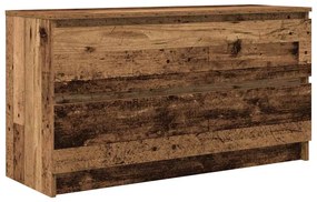 antik fa színű szerelt fa TV-szekrény 100x35x54 cm