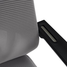 Tárgyalószék, szürke/fekete, KABIR