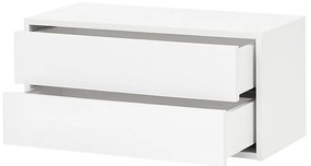 Boxie 2 fiókos fali szekrény 40x80x37 cm fehér