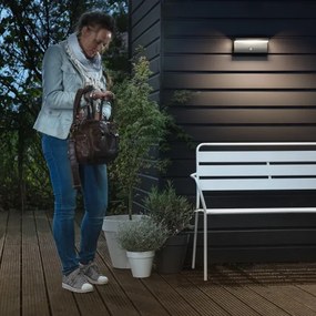 Philips 16484/93/P0 - LED Kültéri lámpa érzékelővel BUSTAN 2xLED/4,5W IP44