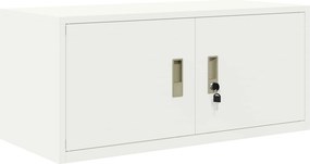 vidaXL Tárolószekrény Fehér 90 x 40 x 40 cm Acél