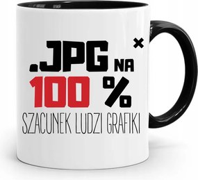 Fekete Bögre Jpg Grafikához Száz Százalékos Nyomtatott Fotóval