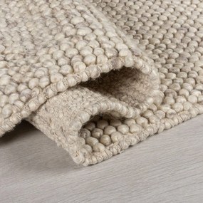 Világosszürke kézi szövésű gyapjúkeverék futószőnyeg 60x230 cm Minerals – Flair Rugs