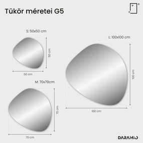 Atipikus tükör LED világítással G5