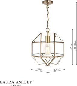 Laura Ashley Blackwell 3756159-Q Függőlámpa 1x60W/E27 IP20