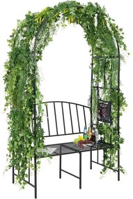 Rózsalugas paddal, fekete