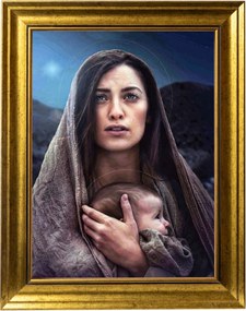 Istenanya Vászonkép Arany Modern Keretben 30X40