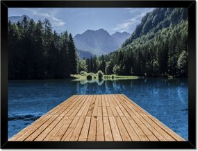 Poszterek keretben 40x30 Fa híd a hegyekben