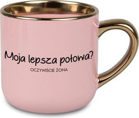 Bögre Nagy Rózsaszín Az Én Jobb Felem? Feleség Ajándék Feleségnek Évfordulóra