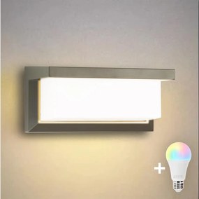 BRILAGI - LED RGBW kültéri fali lámpa BRICKY 1xE27/12W/230V szürke IP54