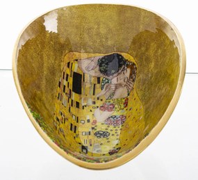 Gustav Klimt tál többszínű fém 8x20x12.5cm