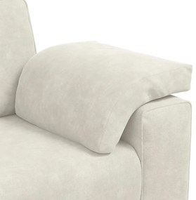 vidaXL krém bársony loveseat kanapé 120 cm