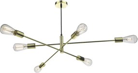 DAR LIGHTING ALA0635 ALANA Többágú Függesztett Lámpa Arany E27 IP20
