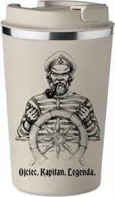 Prémium Termo Bögre bézs Apák napja ajándék Apa Kapitány KT_388