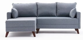 Világoskék sarokkanapé (bal oldali) Bella – Balcab Home