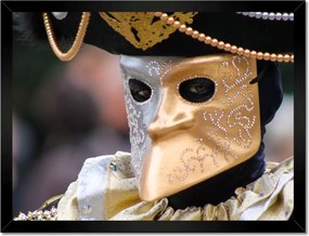 Poszterek keretben 40x30 Velencei farsangi maszk