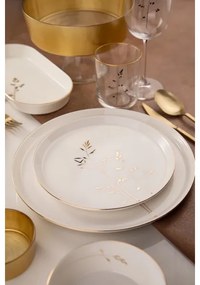 Étkészlet 27 db fehér/arany/porcelán