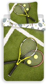 Pamut ágynemű TENIS zöld Ágyneműhuzat mérete: 70 x 90 cm | 140 x 200 cm