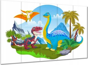 Vászonkép 100x70 Mosolygó dinoszauruszok