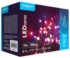 Led fényfüzér , beltéri/kültéri , RGB , 100 LED , 10 m  , IP44 , Modee