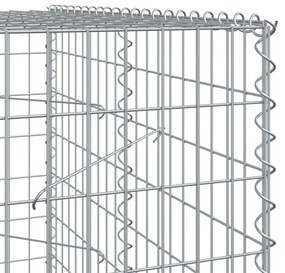 horganyzott vas gabion kosár fedéllel 450 x 100 x 200 cm